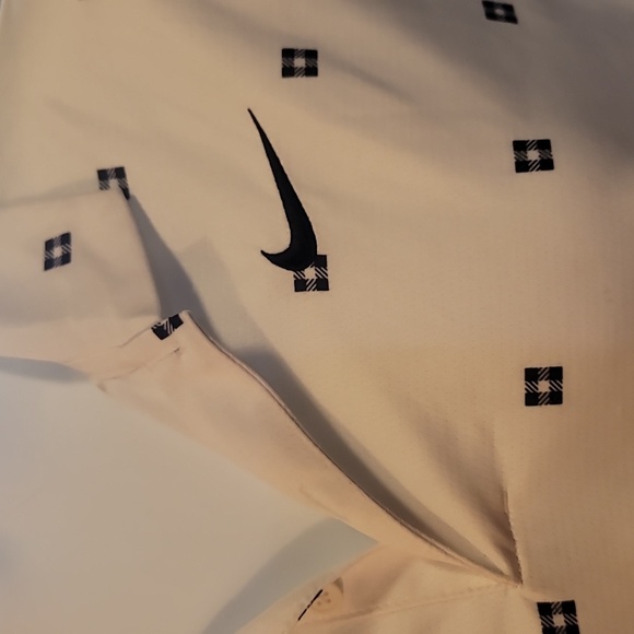 Nike Men's Dri-FIT Player Heritage Print Polo shirt golf business casual Med euc - Picture 3 of 5